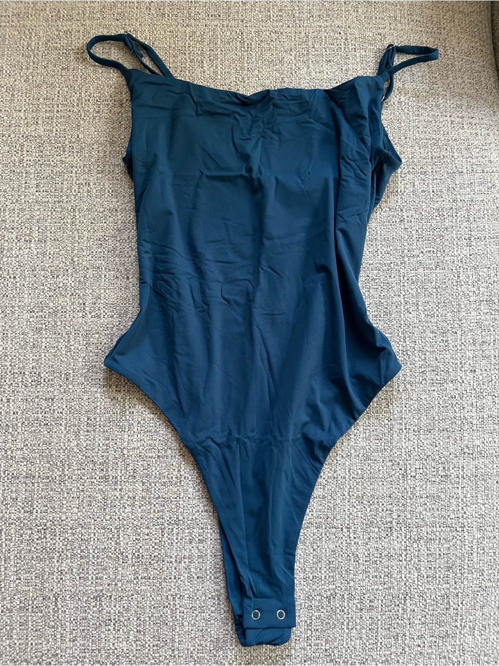 Women’s Small Classic Teal Bodysuit with Adjustable Straps